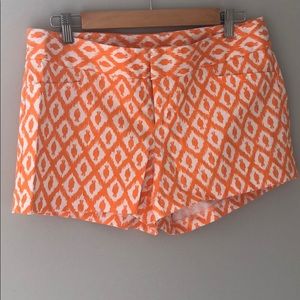 Lilly Pulitzer orange and white shorts